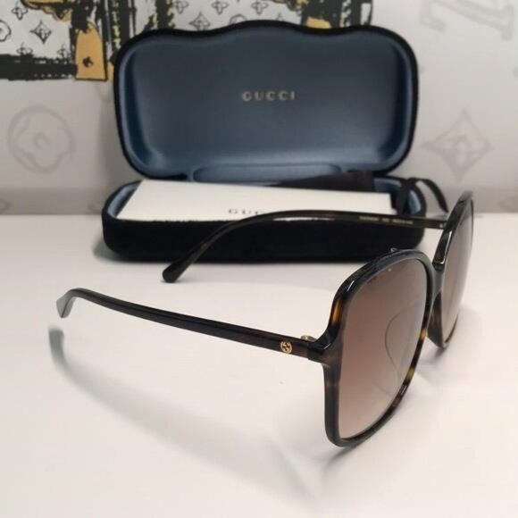 Gucci GG0546SK 002 – Havana Brown Gradient | 60-14-145 | New Authentic” - Picture 11 of 13